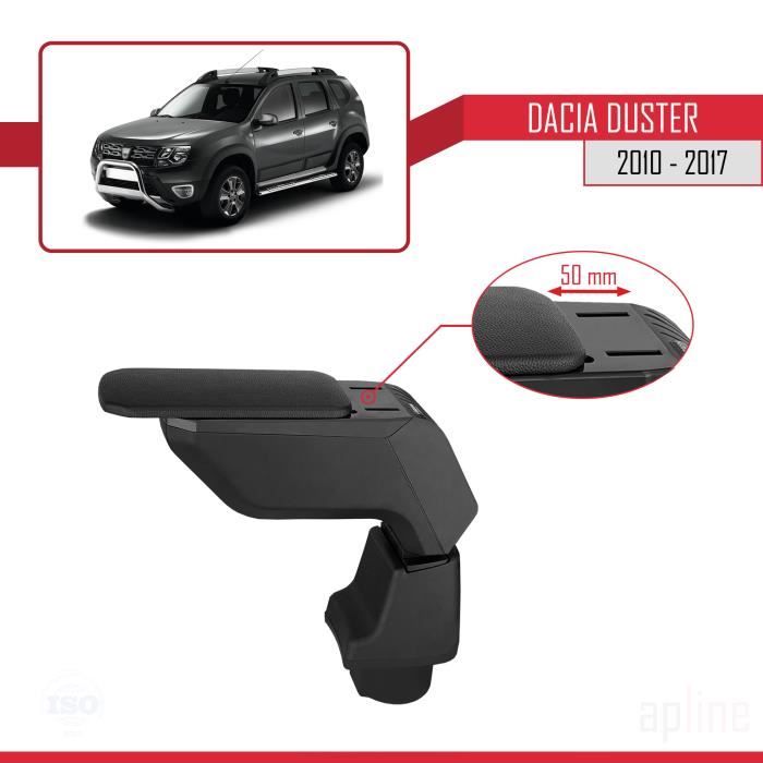 Accoudoir Central Pour Dacia Duster 2010-2017 - Noir - Rangement Intégré - Confort Conduite - 3