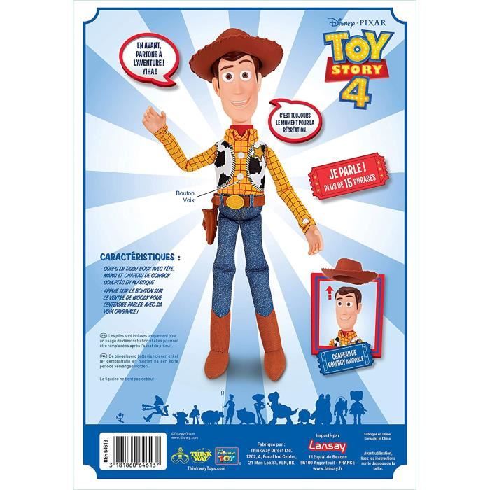 Toy Story 4 - Woody Personnage Parlant -[534] - Cdiscount Jeux - Jouets
