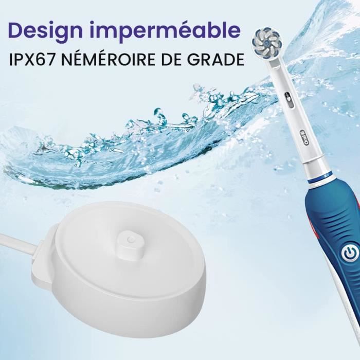 Chargeur brosse à dents électrique compatible oral B braun modèle 3757 pour  série Pro-Genius-Vitality-Smart-Power Kids-iO 6 - Cdiscount Electroménager