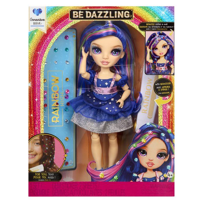 Rainbow High - Sparkle & Shine - Poupée Mannequin De 27cm Rose Jambes Avec Liquide Pailletes Des 4ans