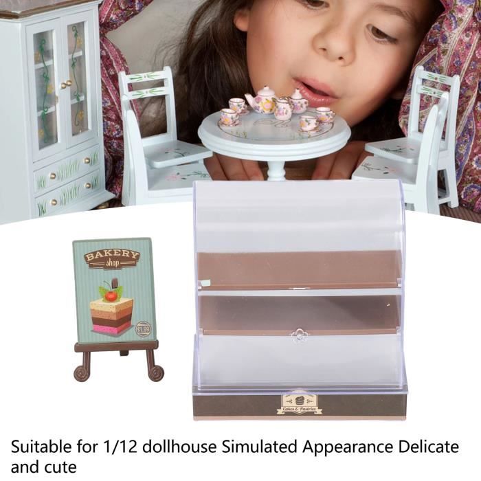 1/12 Dollhouse Accessoire miniature en bois Vitrine Boutique