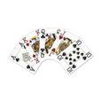 Modiano "CRISTALLO" - Jeu de 55 cartes 100% plastique - format poker - 4 index jumbo Noir-3