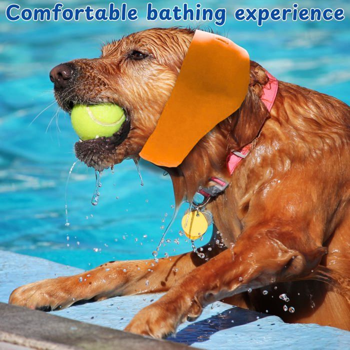 Cache-Oreilles Natation Pour Chien - Imperméable Réglable - Protection Contre L'Eau Et Le Bruit - Tailles S/M/L - 4