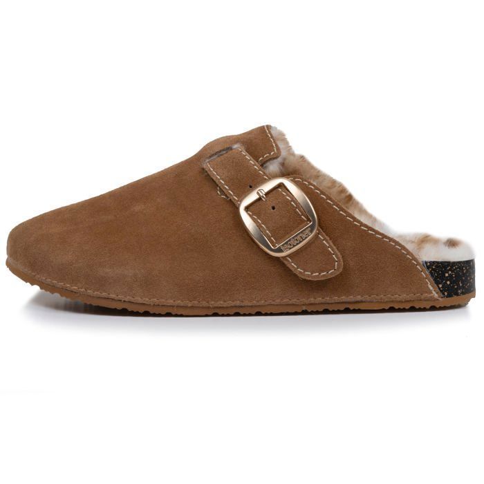 Isotoner : Ballerines Noires à Talons - Chauss'Family