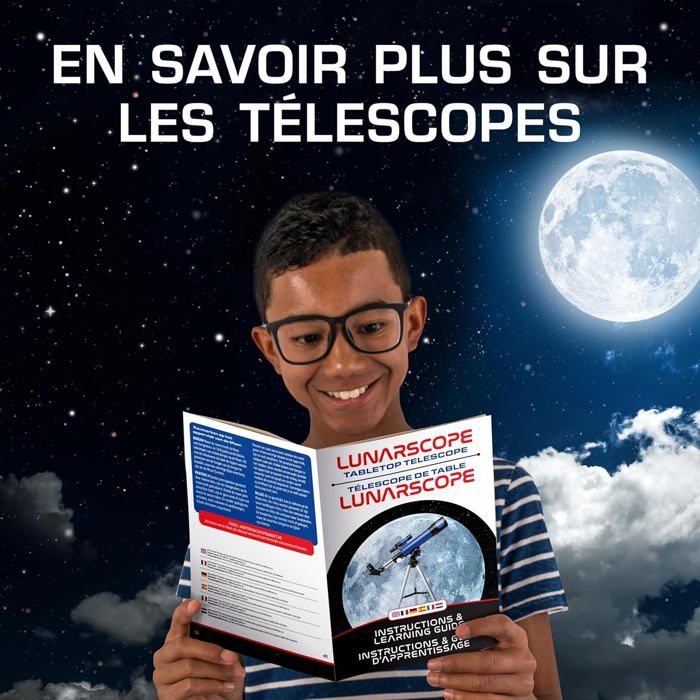 NASA Télescope Lunaire Pour Enfants - Un Grossissement De 90x, Comprend