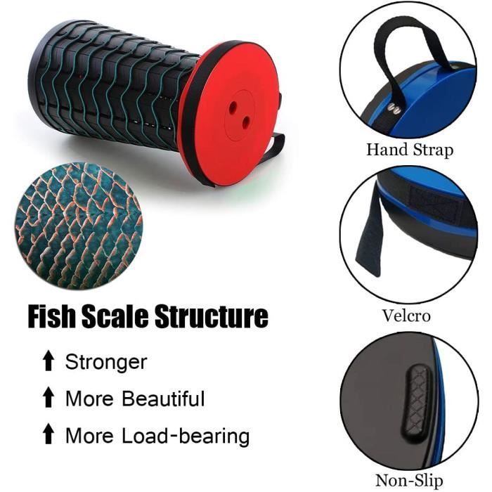 Pliante Tabouret télescopique réglable Pêche Camping Siège portable