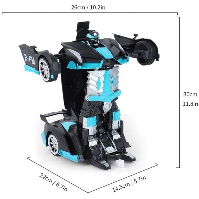 Voiture télécommandée, Voiture Enfant, 2 en 1 Robot de Voiture  Transformable, Voiture radiocommandée, Jouet Garçon Fille Enfant de 3 à 12  Ans, Cadeau