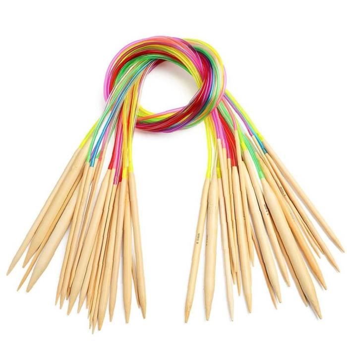 Aiguilles à Tricoter, Aiguilles Circulaires Interchangeables Kit En