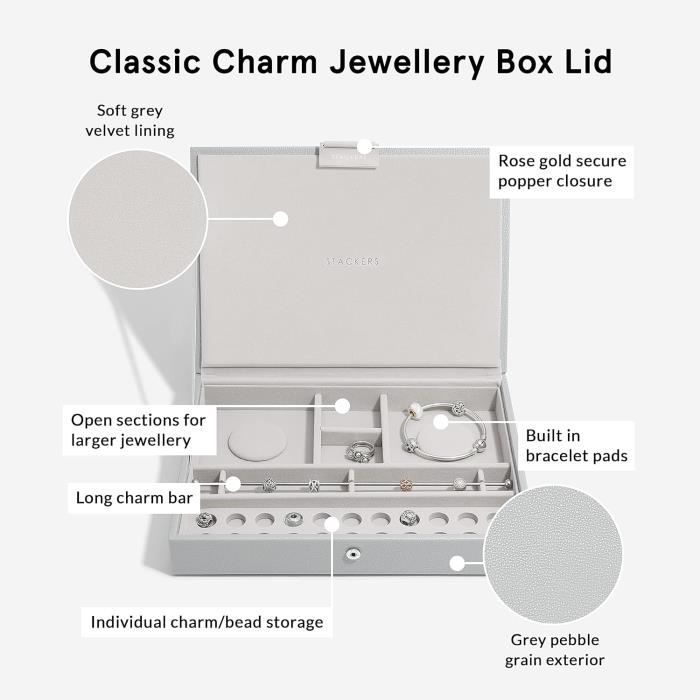 Stackers Boîte à bijoux, 3 compartiments profonds Classic