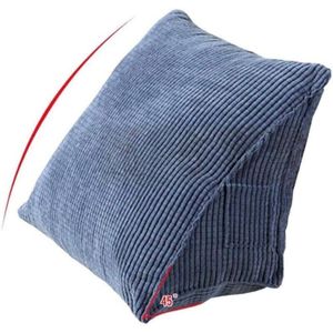 Oreiller De Lecture Triangulaire DRYIC - Support Lombaire Et Dos, Taille 180x50x20 Cm, Avec Poches Latérales