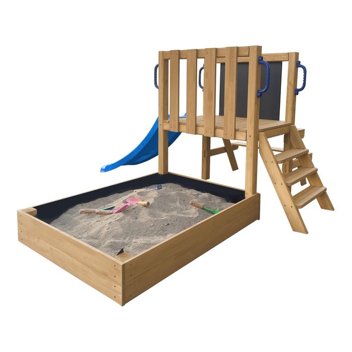 Toboggan Jeu Bleu 174x38 Cm – Polypropylène – Hauteur 90 Cm – Max 45 Kg – Dès 3 Ans