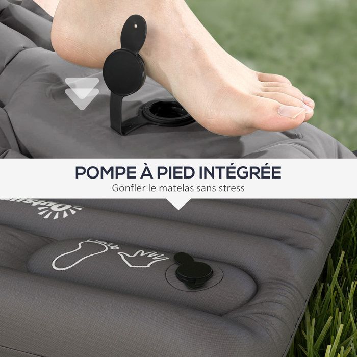 Matelas Gonflable Double-Simple, Matelas Gonflable Pour Le Camping Ou