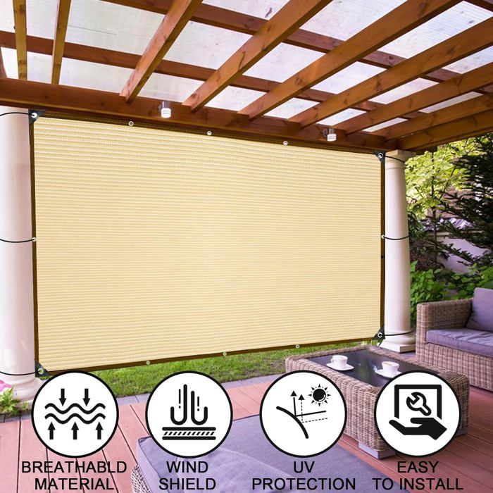 Filet D'ombrage 90% UV - 2x2m - HDPE Résistant - Pour Jardin, Serre, Terrasse