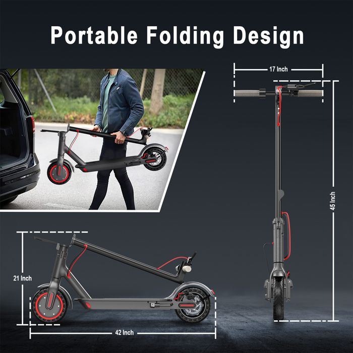 Trottinette Électrique Adulte Pliable Hiee - Autonomie 30km, GPS, 350W, Pneus Increvables, 11.8kg
