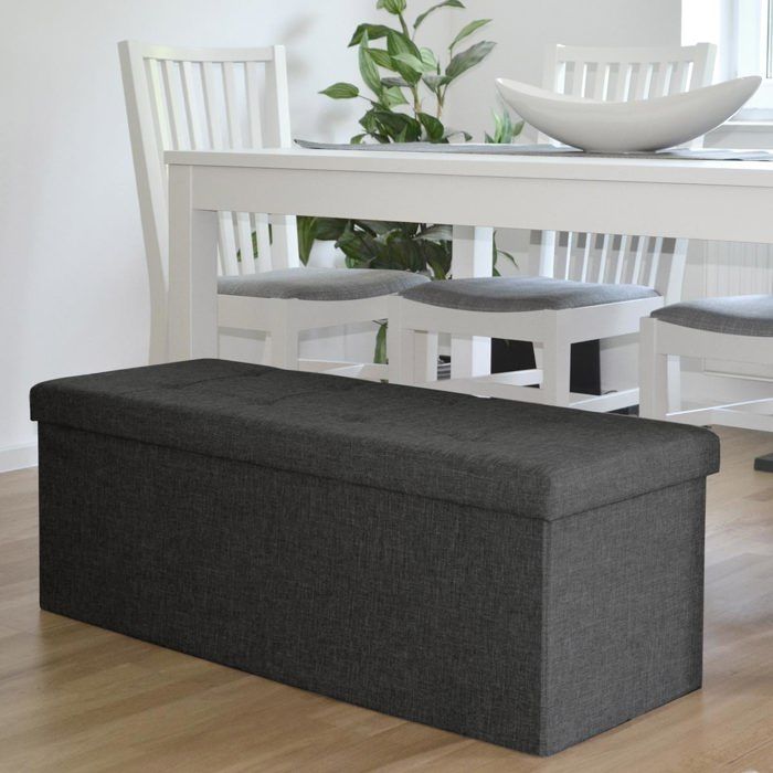 Relaxdays Coffre de Rangement, Banc Pliable, rembourré, Motif café, 130 l, Chambre à Coucher, Banquette, Beige/Noir Relaxdays Coffre de Rangement, Banc Pliable, rembourré, Motif café, 130 l, Chambre à Coucher, Banquette, Beige/Noir