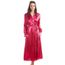 Robe De Chambre En Satin Pour Femme Luxueuse Rose Fuchsia