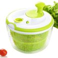 Essoreuse à Salade Design Rapide sans BPA pour sécher et égoutter la Salade et Les légumes, Grande capacité 5 L,Passe au Lave-0