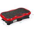 Plateforme Vibrante Oscillante Professional Vibro Shaper Power Plate, Rouge/Noir Équipement d'exercice de la plate-forme-0