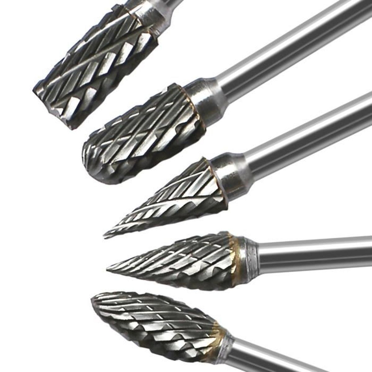 Nouveau 10pcs outil en acier Tungstène Carbure Bavures pour Rotary Drill Bit Kit 3*6 MM