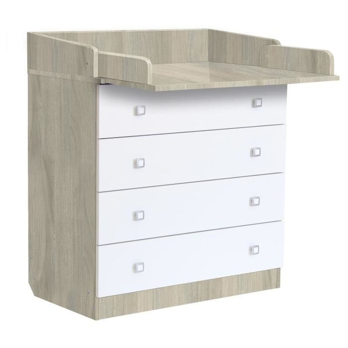 Commode A Langer Polini Kids Modele Simple 1580 Couleur Blanc
