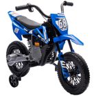 Moto électrique pour enfant - AIYAPLAY - 3 à 6 ans - 2 moteurs 12V vitesse max. 5 km/h - musique - 107x56x70cm - PP et métal -