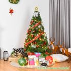 BRAND Sapin de Noël - 150 cm - PVC - Support en fer - 350 branches