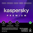 Kaspersky Premium 2025 - (3 Postes - 1 An) | Version Téléchargement