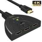 MONDPALAST HDMI Switch 4k 3-Port HDMI Splitter Cable Hdmi Câble Commutateur Prend 4K