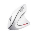 Trust Verto Souris sans Fil Verticale Ergonomique, Prévention Syndrome de la Souris et Epicondylite, PC / Portable / Mac - Blanc