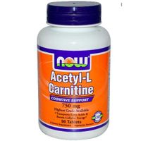 Now Foods, acétyl-L Carnitine,750 mg,90 comprimés.