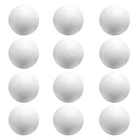 Boules de baby-foot MAGIDEAL - 12 pièces - Plastique écologique - Blanc - 32mm de diamètre