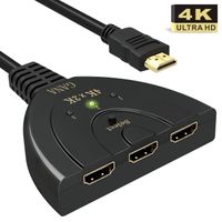 HDMI Switch 4k 3-Port HDMI Splitter Cable  Hdmi Câble Commutateur Prend 4K