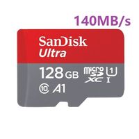 SanDisk Ultra 128 Go Carte microSDXC UHS-I Carte pour Chromebook  jusqu'à 140 Mo/s en Vitesse de Transfert (Adaptateur SD Offert )
