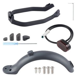 Garde-boue Pour Trottinette électrique 5.5 Pouces, Avec Lumière Intégrée, Noir, NEUF