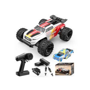 Womaqu 14322 Les voitures RC tout-terrain 1/14 pour adultes et garçons, camion RC 4x4 tout-terrain à grande vitesse 40 KM/H avec 2 batteries et pneus