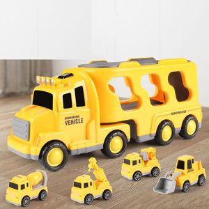 VOITURE - CAMION jaune - Ensemble de modèles de camion Electrolux moulé sous pression pour enfants, véhicules d'ingénierie, ca