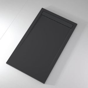 RECEVEUR DE DOUCHE Receveur de douche extra plat SMART en résine surface ardoisée anthracite - STANO - 70x210 cm - Gris