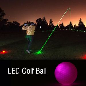 BALLE DE GOLF Drfeify 1PCS LED Balle de Golf Lumineuse Nuit Coul