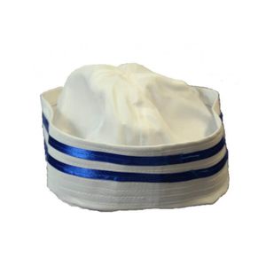 1Pc Blanc Doughboy Marine Sailor Costume Chapeau Bonnet Adulte/Enfants Cosplay À faire soi-même Supplies 