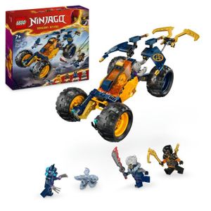 ASSEMBLAGE CONSTRUCTION LEGO NINJAGO 71811 Le Buggy Tout-Terrain Ninja d'Arin, Set avec Dragon et 4 Minifigurines