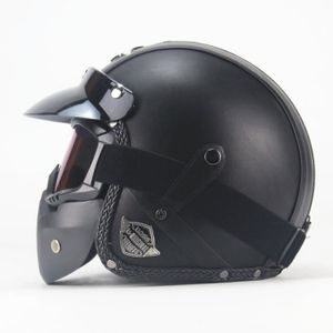 CASQUE MOTO SCOOTER Casque Jet de Marque Casque vélo Demi-Jet Helmet S