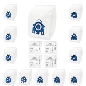 SAC ASPIRATEUR 12 sacs d'aspirateur avec 4 filtres, pour aspirate