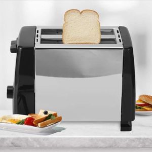 GRILLE-PAIN - TOASTER Grille-Pain, 750W 2 Tranches 6 Vitesses Grille-Pai