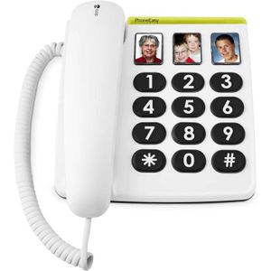 Téléphone fixe Phoneeasy 331Ph Téléphone Fixe Pour Seniors Avec G