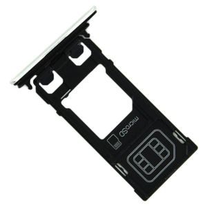 Tiroir De Remplacement Carte SIM + Micro SD Pour Sony Xperia XZ2 Compact – Argent, Ajustement Précis, Installation Facile