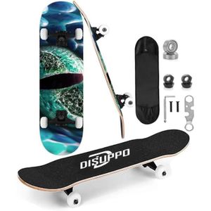 SKATEBOARD - LONGBOARD DISUPPO 79×21cm Skateboards pour Adultes, Filles, 