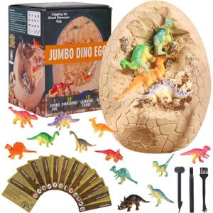 JOUET Kit de fouille d'œufs de Dinosaure, 14 Dinosaures 