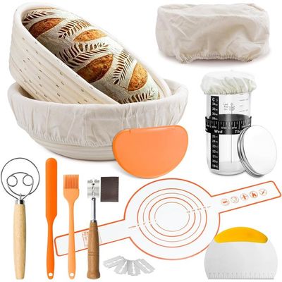 Fournitures de cuisson pour pain au levain - Panier rond de 22,9 cm