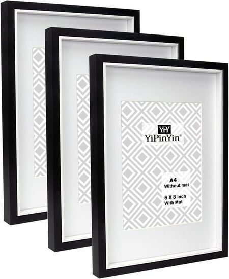 Cadre Photo 3D Shadow Box Blanc 10x10 Cm - Lot De 2, Vitrine Carrée Pour Souvenirs, Mariage, Diplôme