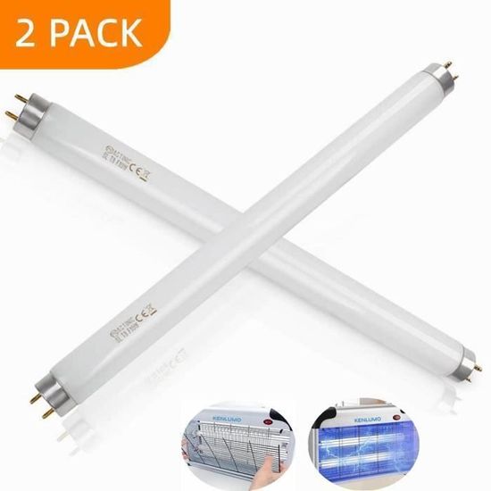 Lot De 2 Ampoules UV De Rechange 10W – Pour Tue-mouches électrique – 330 Mm – Compatibles Aspectek AC220 Et Vermatik VMR20